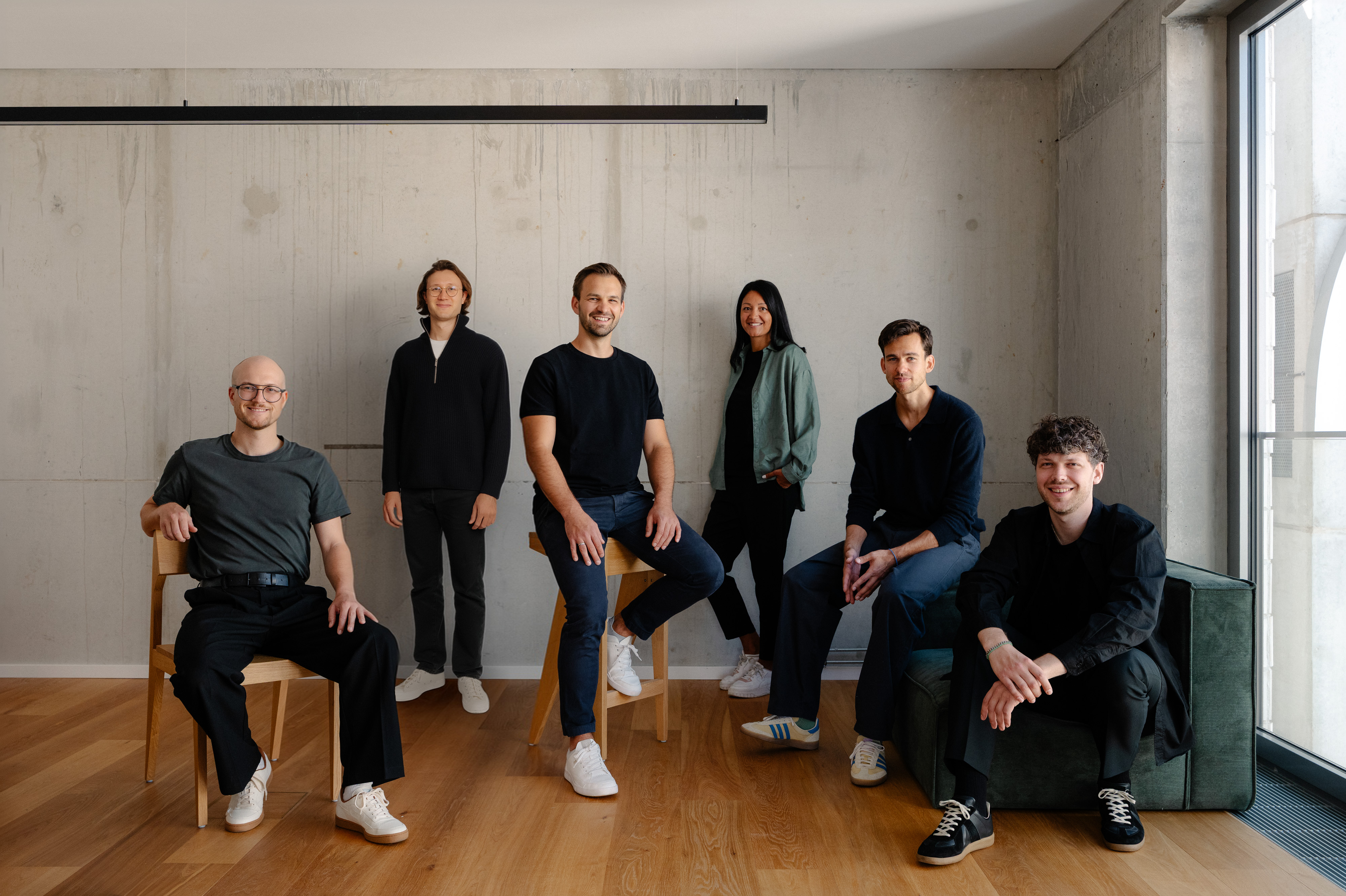 The arbio leadership team, six people in a group photo