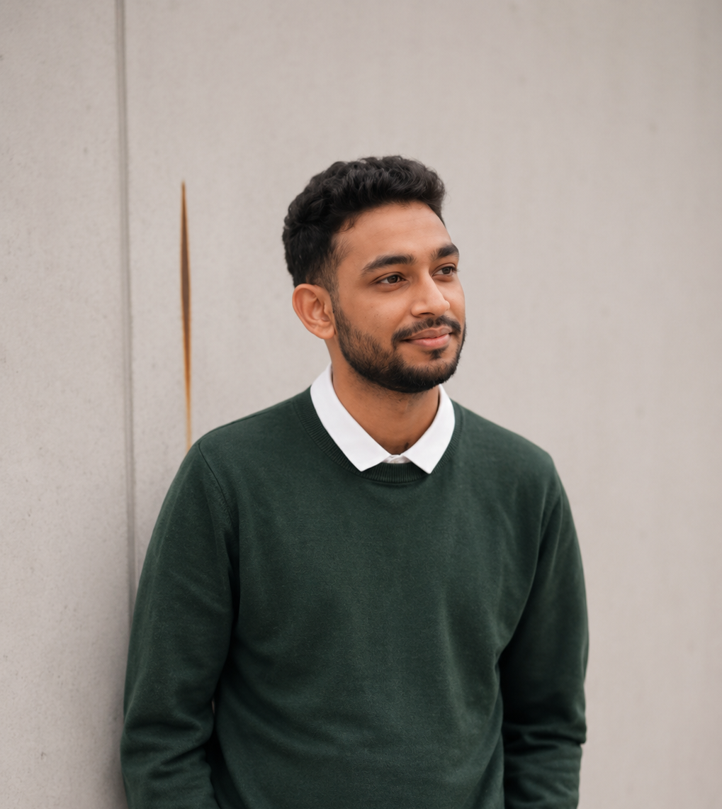 Portr&auml;t von Amal, Teammitglied bei arbio